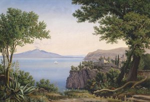 Veduta del Vesuvio da Carl Ludwig Rundt